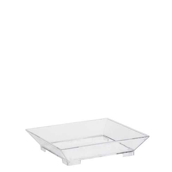 Plastik Kare Mini Tabak 60mm