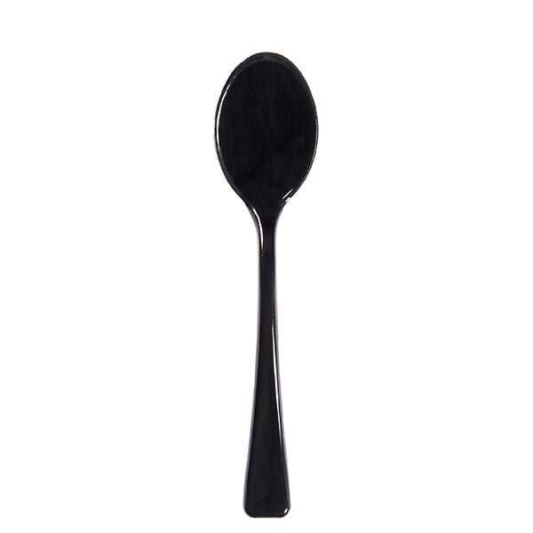 Plastik Kokteyl Kaşığı Siyah 10cm