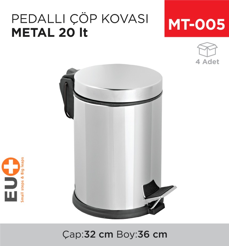 PEDALLI ÇÖP KOVASI METAL 20 LT (1014-407)