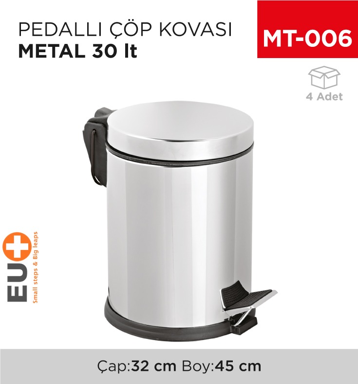 PEDALLI ÇÖP KOVASI METAL 30LT (1015)(408)