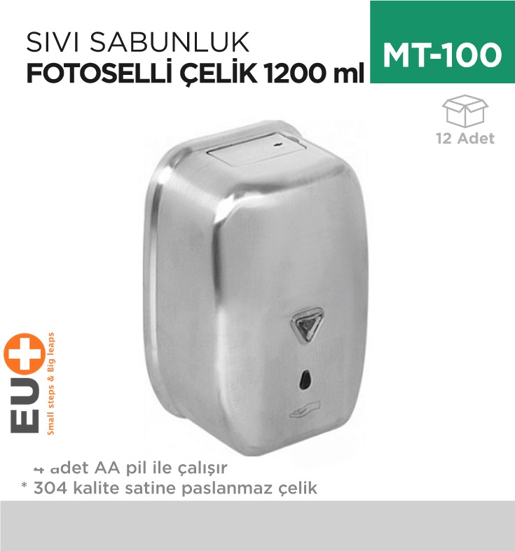 FOTOSELLİ SIVI SABUNLUK ÇELİK 1200 ML (ZYQ120)