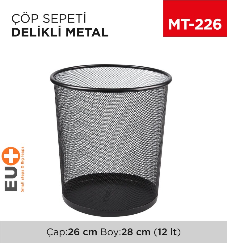ÇÖP SEPETİ DELİKLİ FİLE METAL (ARI) (1450)