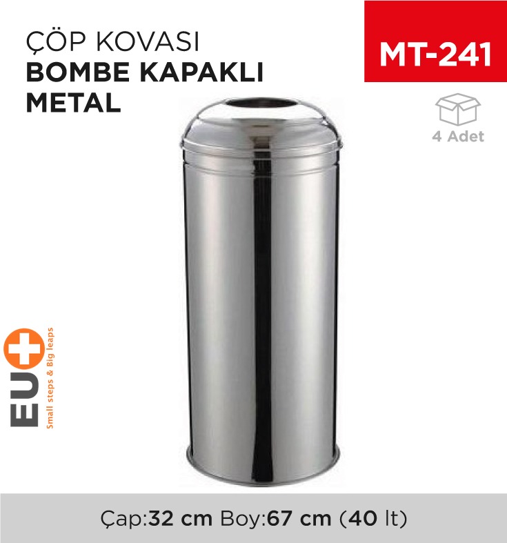 BOMBE KAPAKLI ÇÖP KOVASI (446B)