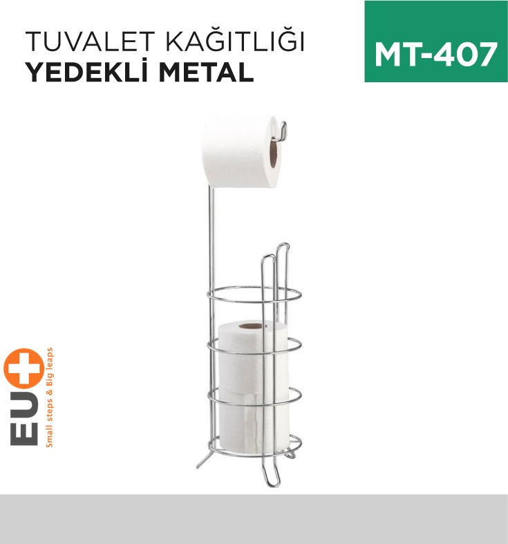 TUVALET KAĞITLIĞI AYAKLI YEDEKLİ METAL