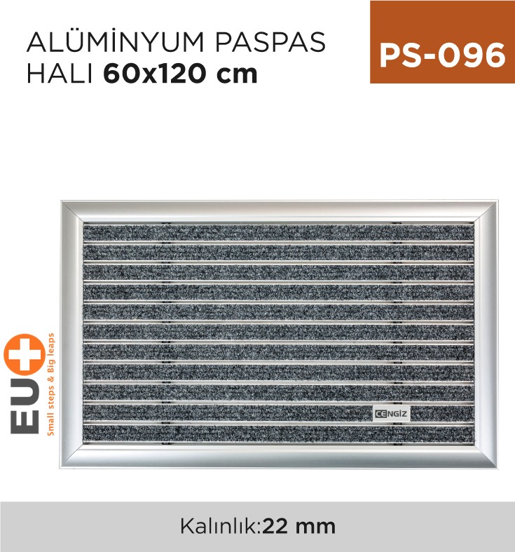 ALÜMİNYUM PASPAS HALI 60 CM*120 CM