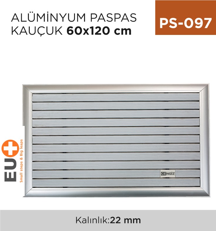 ALÜMİNYUM PASPAS KAUÇUK 60 CM*120 CM