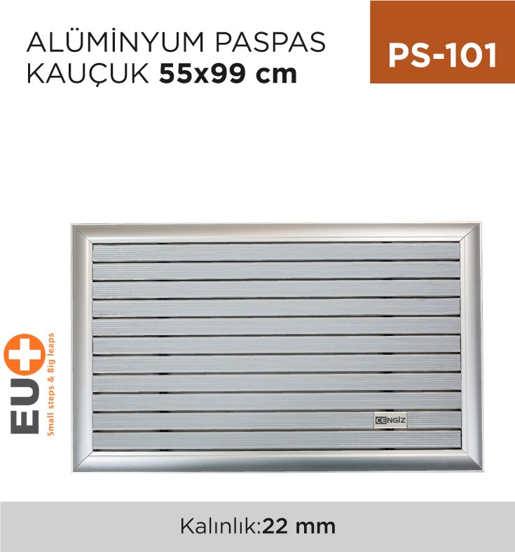 ALÜMİNYUM PASPAS KAUÇUK 55 CM*89 CM