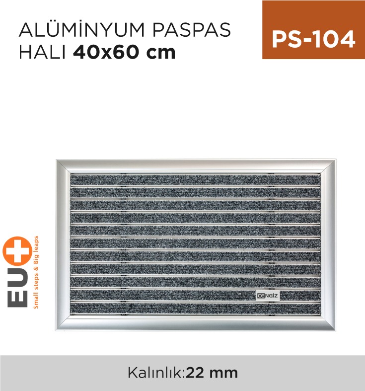 ALÜMİNYUM PASPAS HALI 40 CM*60 CM