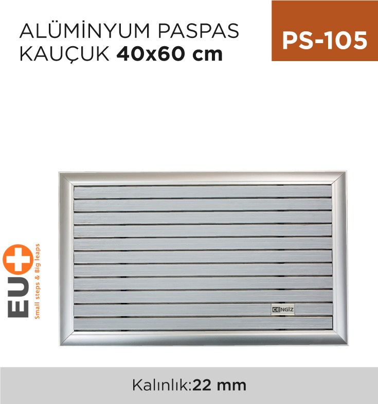 ALÜMİNYUM PASPAS KAUÇUK 40 CM*60 CM