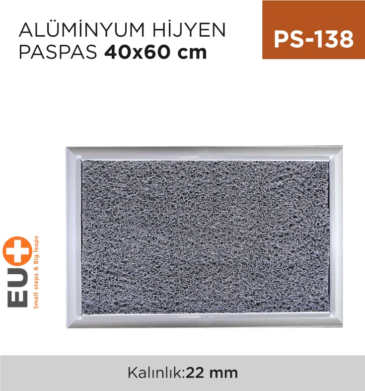 ALÜMİNYUM HİJYEN PASPAS 40 CM*60 CM