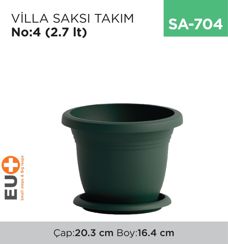 VİLLA SAKSI TAKIM NO:4  (2,5 LT) (V504)