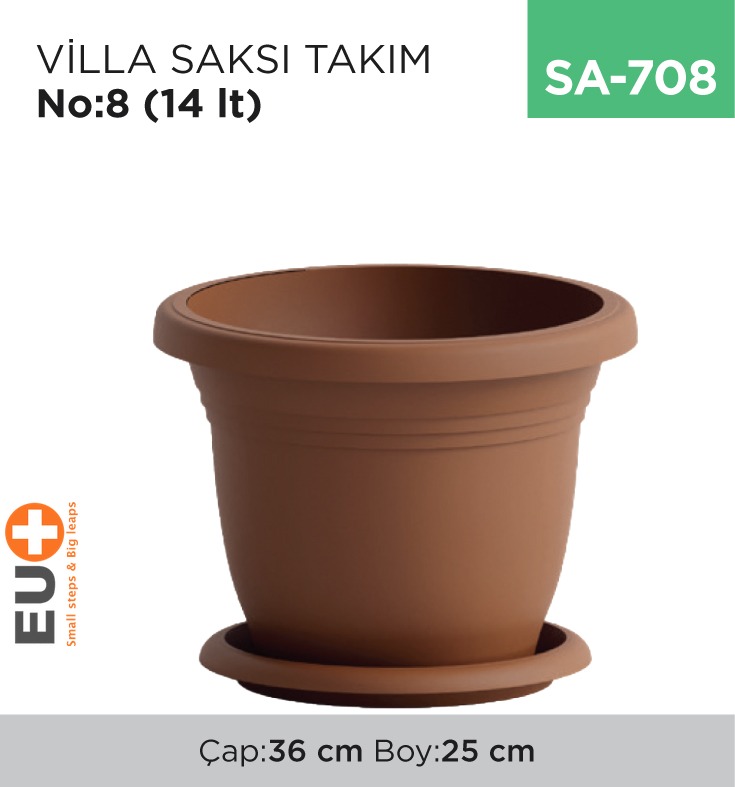VİLLA SAKSI TAKIM NO:8  (14 LT) (V508)
