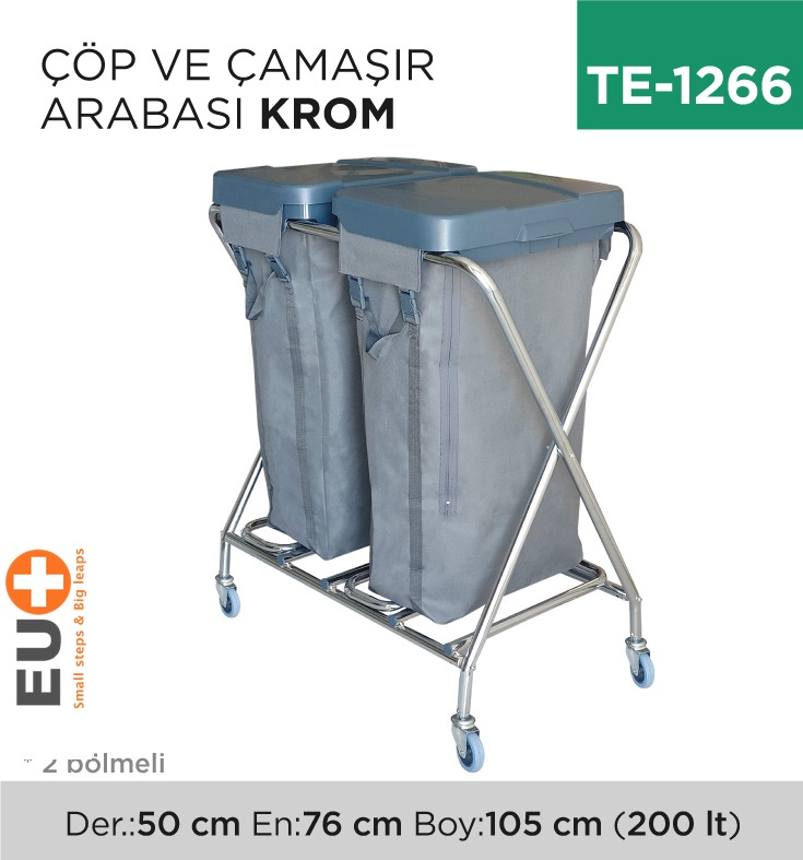 ÇÖP VE ÇAMAŞIR ARABASI KROM