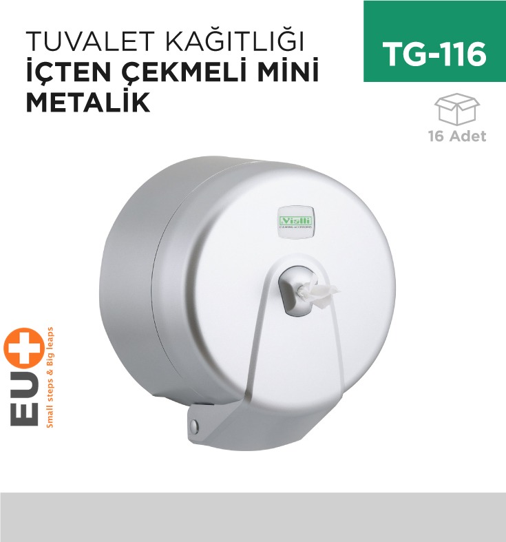 TUVALET KAĞITLIĞI İÇTEN ÇEKMELİ MİNİ M.GRİ (K3M)