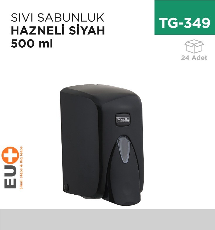 SIVI SABUNLUK HAZNELİ SİYAH 500 ML (S5B)