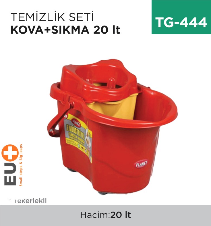 TEMİZLİK SETİ KOVA+SIKMA 20 LT (UP610)