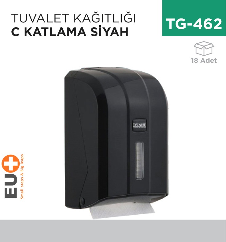 TUVALET KAĞITLIĞI C KATLAMA SİYAH (K6CB)