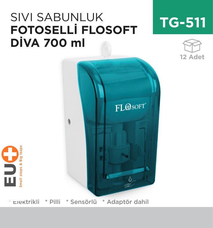 FOTOSELLİ SIVI SABUN VE DEZENFEKTAN VERİCİ DİVA 700 ML (F 292)