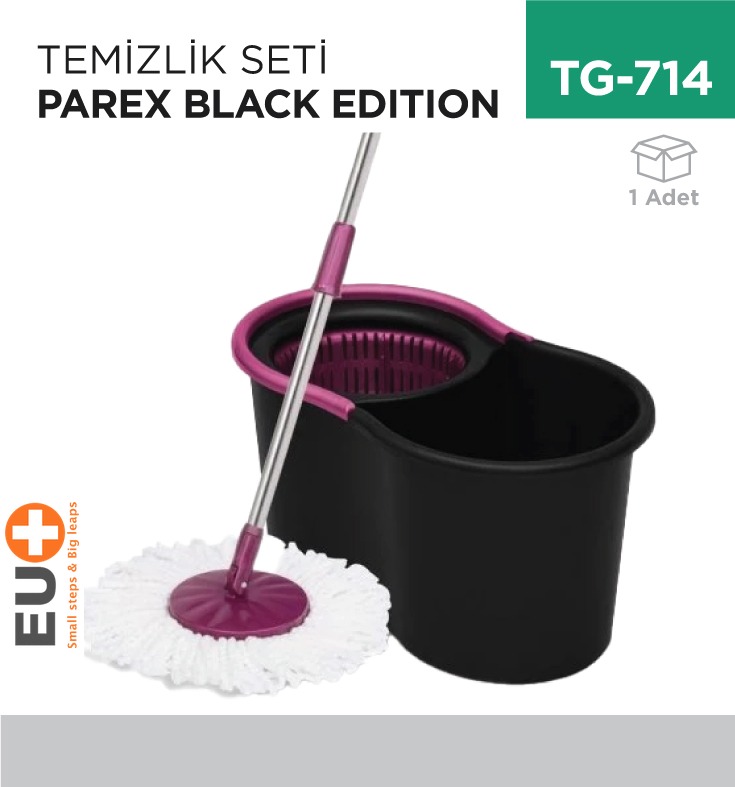 TEMİZLİK SETİ DÖNERLİ PAREX BLACK EDITION