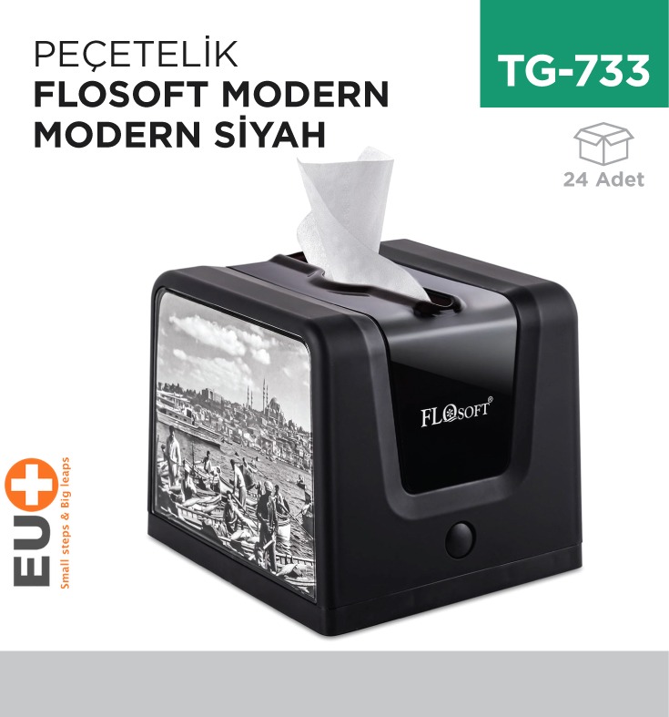 PEÇETELİK DİSPENSER MODERN SİYAH (F268)