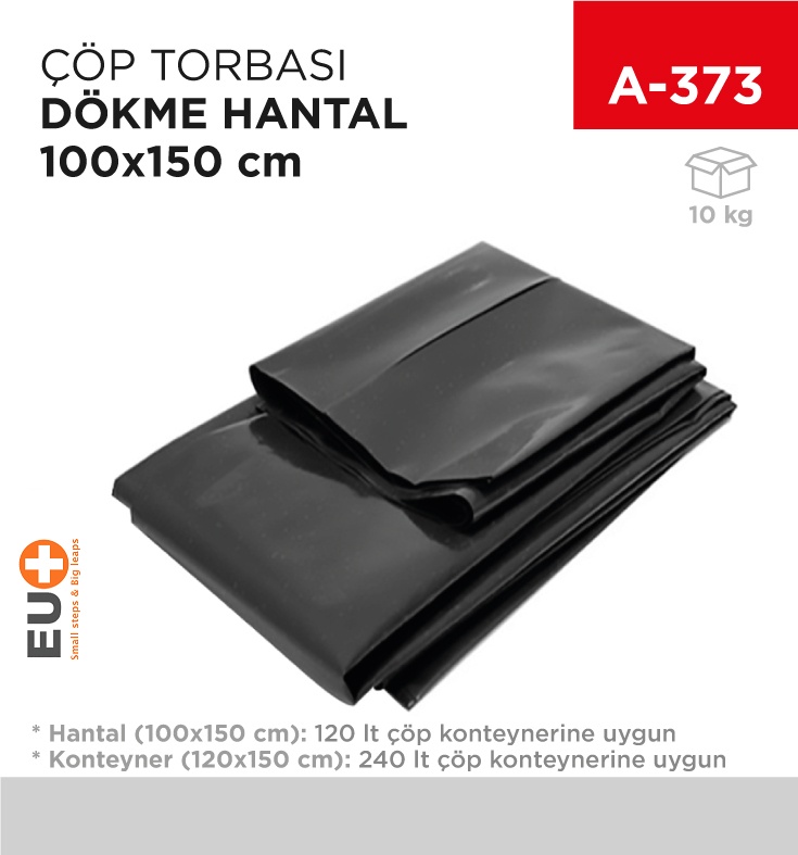 Çöp Torbası Hantal Dökme 100*150 Cm - Koli:10 Adet