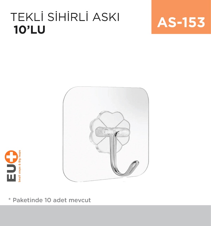 Tekli Sihirli Askı 10'Lu (Clkn-1778) - Koli:1 Adet