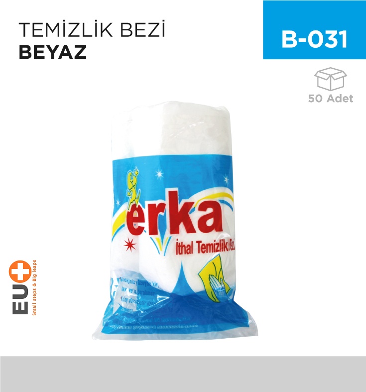 Temizlik Bezi Beyaz - Koli:50 Adet