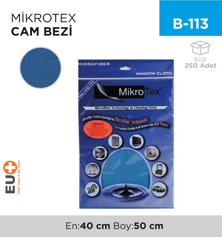 Mikrofiber Cam Bezi Mikrotex - Koli:250 Adet