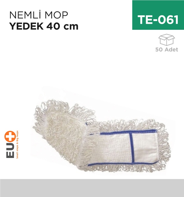 Nemli Mop Yedek 40 Cm - Koli:50 Adet
