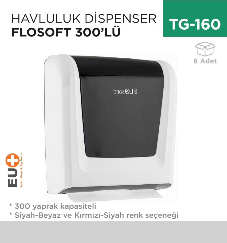 Havluluk Dispenser 300'Lü Flosoft (F114S - F114B) - Koli:6 Adet