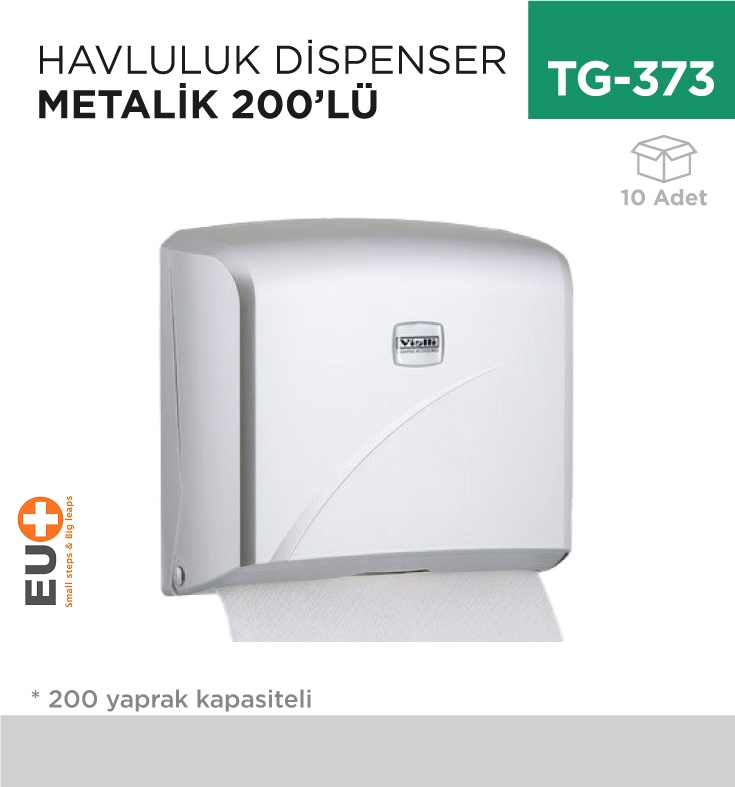 Havluluk Dispenser 200 Lü M.Gri (K2M) - Koli:10 Adet