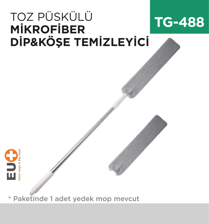 Toz Püskülü Mikrofiber Dip&Köşe Temizleyici (362) - Koli:1 Adet