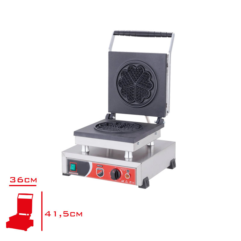 Silverinox Waffle Makinesi Tekli Çiçek Model 2137