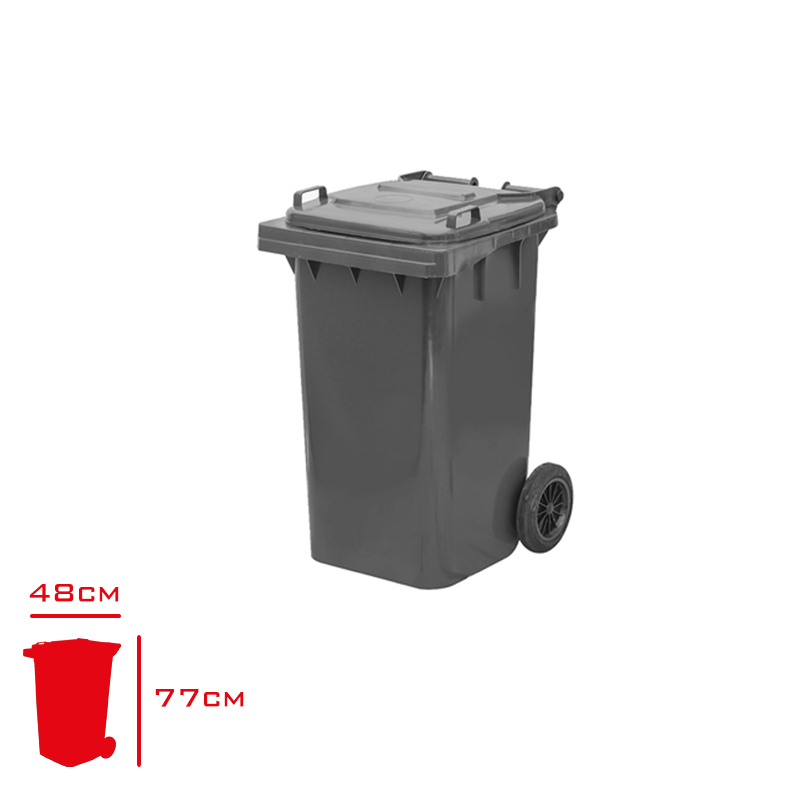 Tema Çöp Konteyner 90 Lt Gri