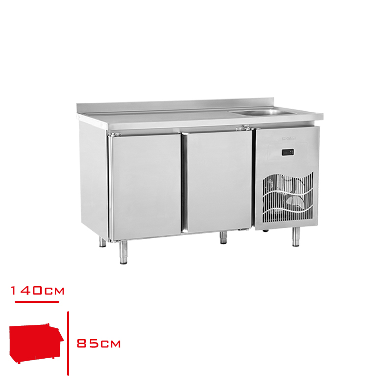 Tezgah Tipi Buzdolabı 2 Kapılı Ino-Sbn140S