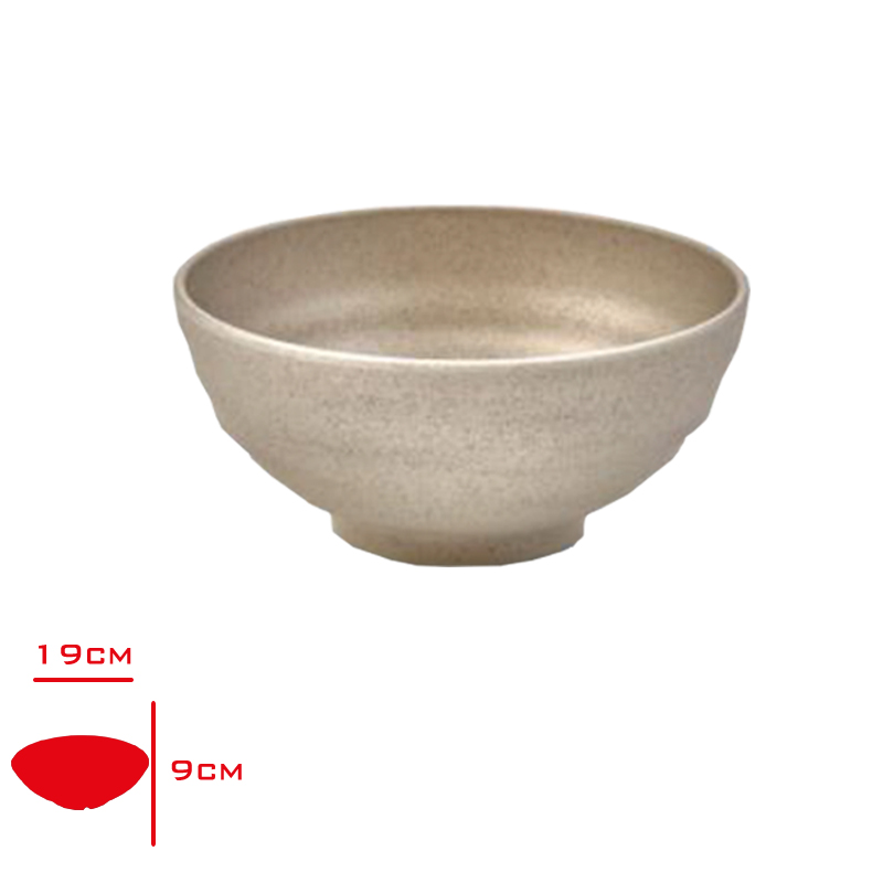 Atlas Açık Büfe Kase Mercan 19 Cm Krem C-444 - MELAMİN