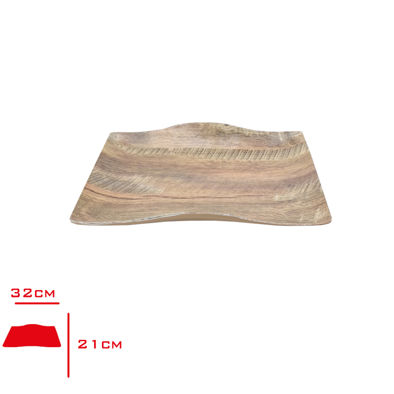Atlas Açık Büfe Ahşap Sunum Dikdörtgen 32*21 Cm A-786