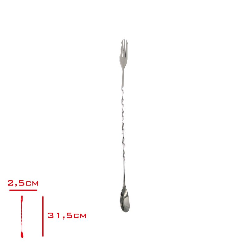 Evmoni Burgulu Bar Kaşık Çatallı 33 Cm Evm-01056 - ENDÜSTRİ