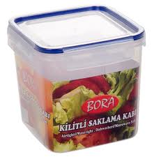 Bora Saklama Kabı Kilitli Kare 2.05 Lt. Bo-884 - ENDÜSTRİ