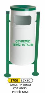 Arımetal Çöp Kovası Bahçe Profil Ayak  1706