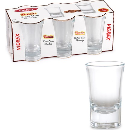 İpek İkramlık Cam Bardağı Sade Funda Kahve Yanı Bl10/Bl60 - CAM