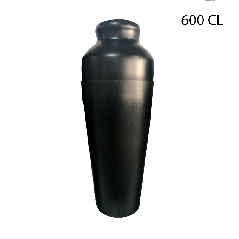 Biradlı Çelik Kokteyl Shaker Siyah 600 Cl Brd-601-S