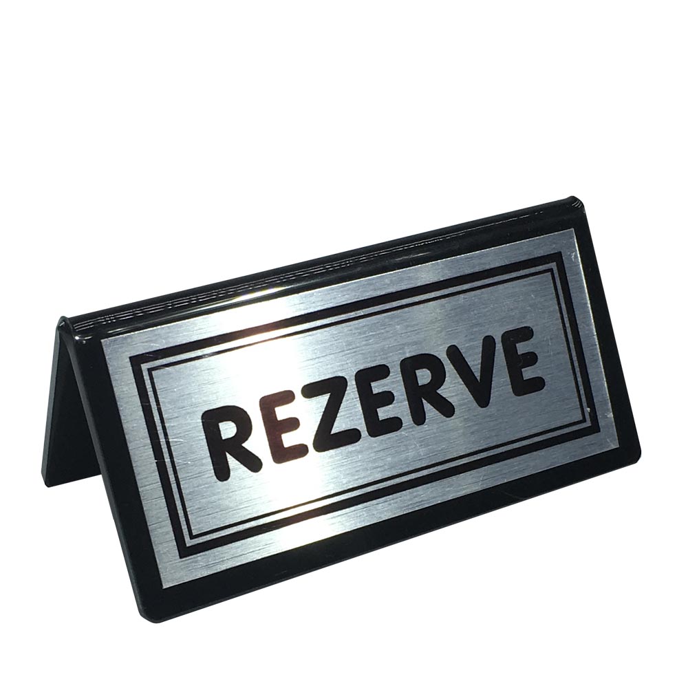 Rezerve Gümüş Metal Pleksi 10*5 Cm Rez-00302